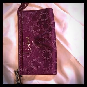 Purple Coach Wallet